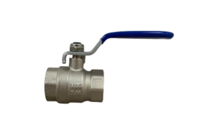 Válvula Esfera Água Alavanca Azul Fêmea 3/4