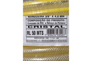 MANGUEIRA MULTIUSO 3/8 X 4 MM ROLO 50 METROS