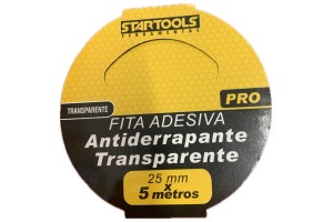 STARTOOLS 0909 FITA ANTIDERRAPANTE TRANSPARENTE 5MTS X 25MM