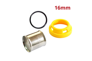 Kit Reparo Gás Multicamadas Luva de Aço/Anel de Plástico/Anel de Vedação 16mm