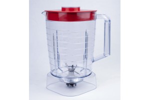 Copo Liquidificador Britânia BLQ1300 Fortis Turbo Sangel Cristal Tampa (Vermelha) Mebrasi