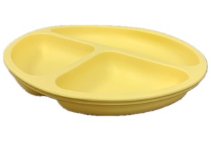 HM558 PRATINHO C/VENTOSA SILICONE 03 DIVISORIAS 20 CM