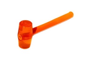 MARTELO BORRACHA SILICONE LARANJA