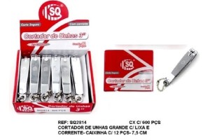SQ2814 KIT 12 CORTADOR UNHA 3 GRANDE