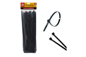 SQ3693 ABRACADEIRA PRETA 4,8 X 300 MM (100 PCS)