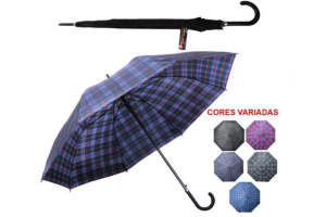 GUARDA CHUVA AUTOMÁTICO 08 VARETAS 117 CM