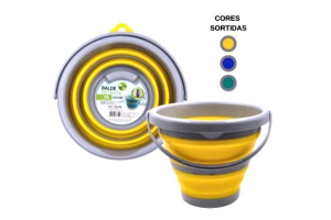  BALDE SILICONE RETRATIL 5 LITROS