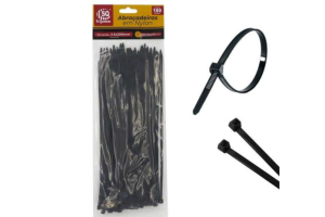SQ3489 ABRACADEIRA PRETA 3,5 X 200 MM (100 PCS)