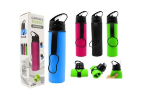 Garrafa de Água Dobrável De Silicone / Garrafa Esportiva Ao Ar Livre / Portátil De Ciclismo