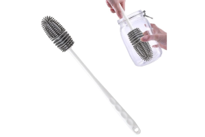 ESCOVA LAVAR GARRAFA E MAMADEIRA SILICONE