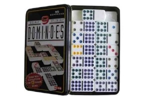 Dominó 55 Peças com Carroça de 09